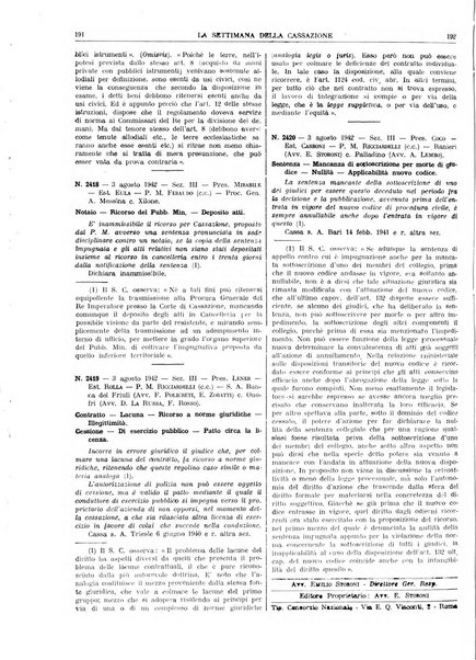 La settimana della Cassazione settimanale di giurisprudenza, legislazione, vita forense