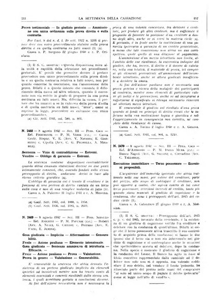 La settimana della Cassazione settimanale di giurisprudenza, legislazione, vita forense