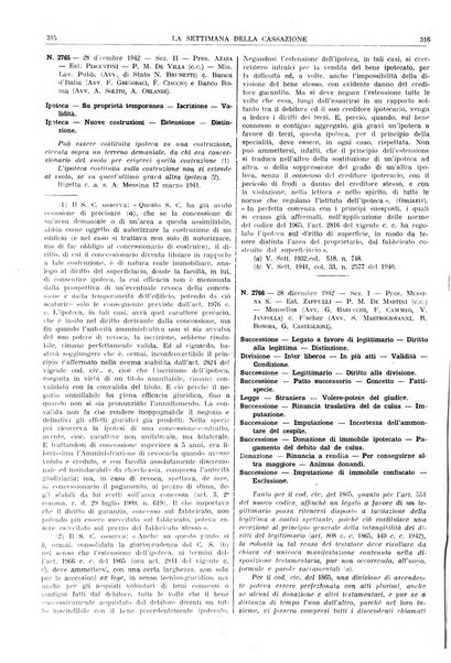 La settimana della Cassazione settimanale di giurisprudenza, legislazione, vita forense