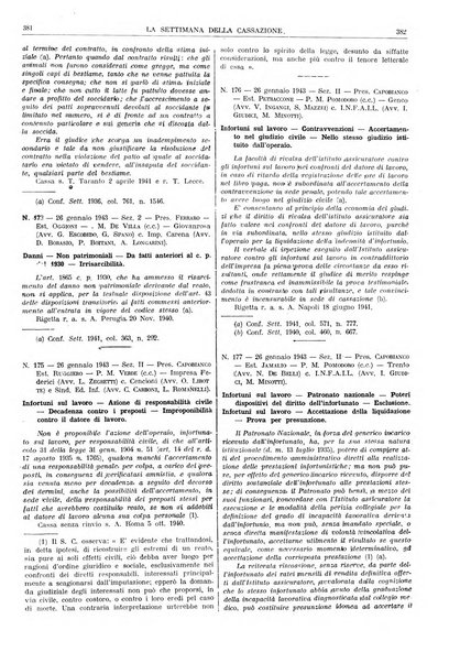 La settimana della Cassazione settimanale di giurisprudenza, legislazione, vita forense