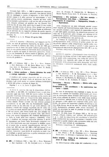 La settimana della Cassazione settimanale di giurisprudenza, legislazione, vita forense