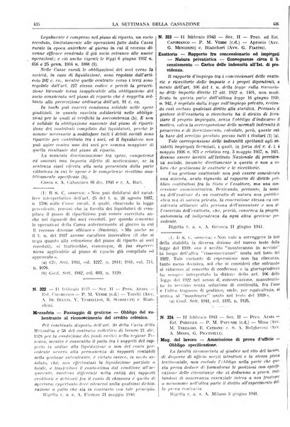 La settimana della Cassazione settimanale di giurisprudenza, legislazione, vita forense