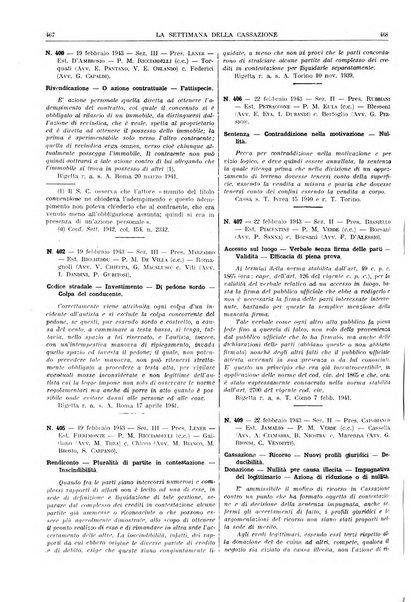 La settimana della Cassazione settimanale di giurisprudenza, legislazione, vita forense