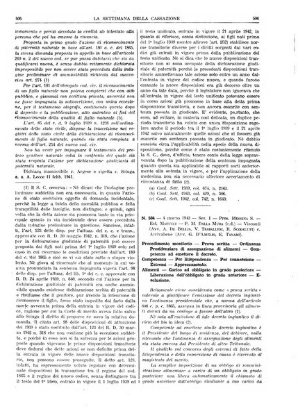 La settimana della Cassazione settimanale di giurisprudenza, legislazione, vita forense