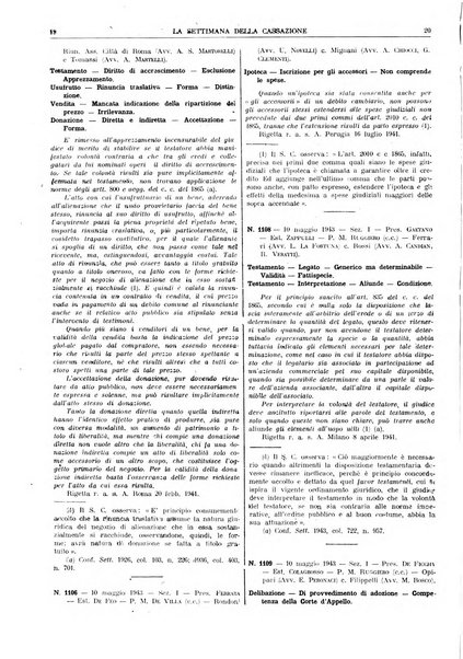 La settimana della Cassazione settimanale di giurisprudenza, legislazione, vita forense