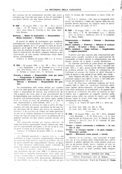 La settimana della Cassazione settimanale di giurisprudenza, legislazione, vita forense