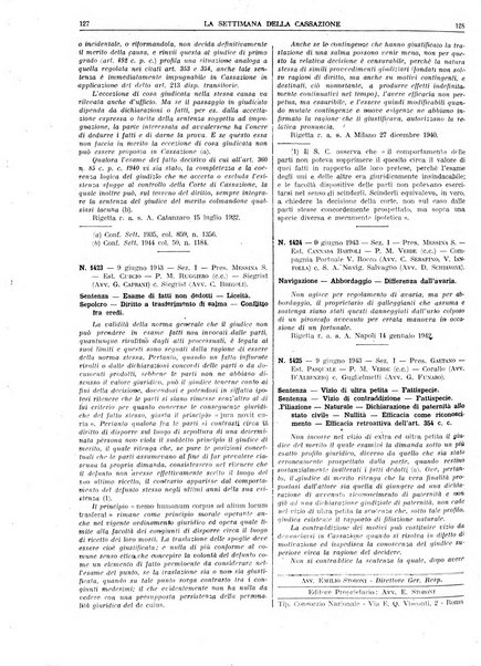 La settimana della Cassazione settimanale di giurisprudenza, legislazione, vita forense