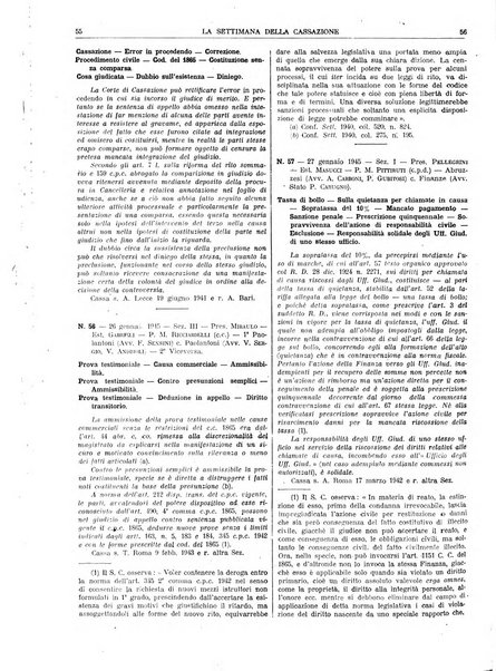 La settimana della Cassazione settimanale di giurisprudenza, legislazione, vita forense