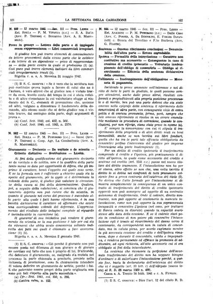 La settimana della Cassazione settimanale di giurisprudenza, legislazione, vita forense