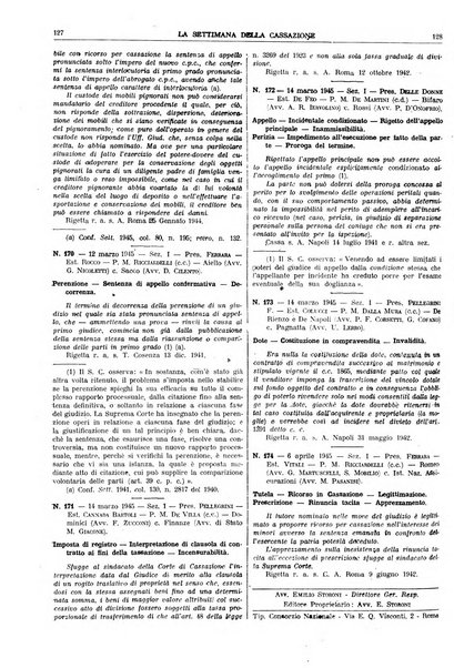 La settimana della Cassazione settimanale di giurisprudenza, legislazione, vita forense