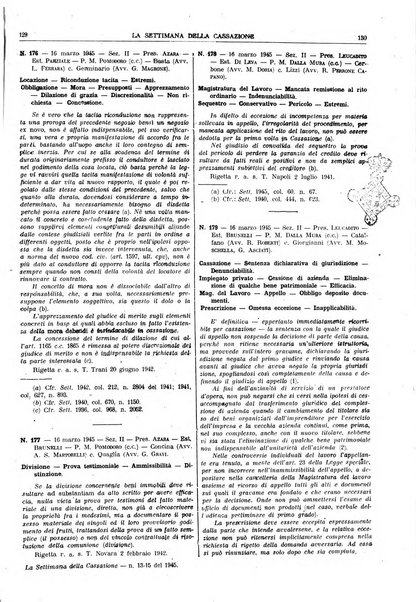 La settimana della Cassazione settimanale di giurisprudenza, legislazione, vita forense