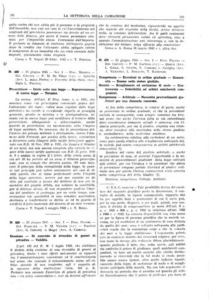 La settimana della Cassazione settimanale di giurisprudenza, legislazione, vita forense