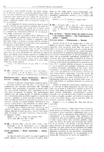 La settimana della Cassazione settimanale di giurisprudenza, legislazione, vita forense