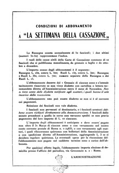 La settimana della Cassazione settimanale di giurisprudenza, legislazione, vita forense