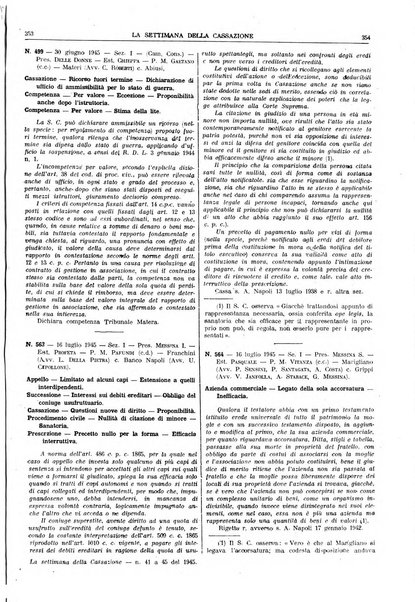 La settimana della Cassazione settimanale di giurisprudenza, legislazione, vita forense