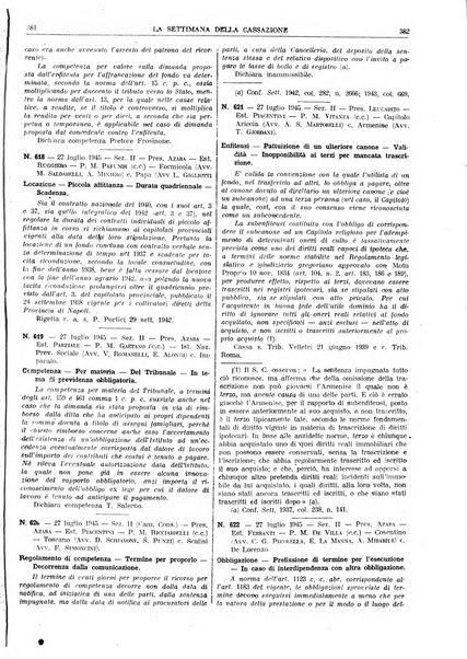 La settimana della Cassazione settimanale di giurisprudenza, legislazione, vita forense