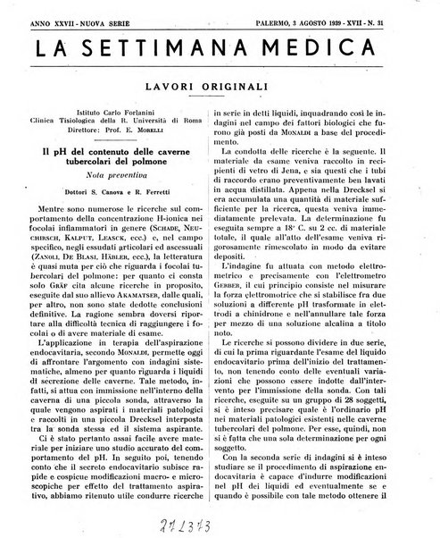 La settimana medica