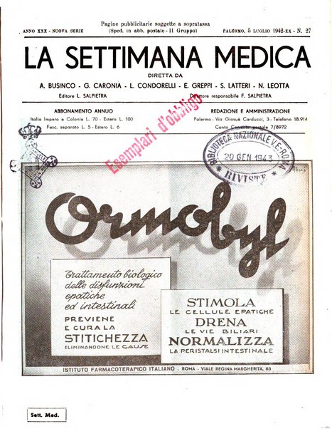 La settimana medica