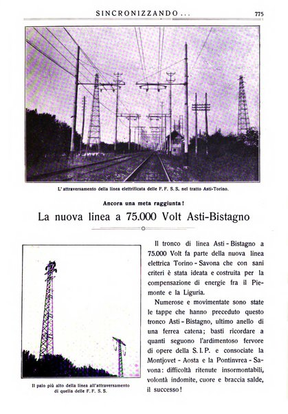 Sincronizzando rivista mensile di elettricita e varieta