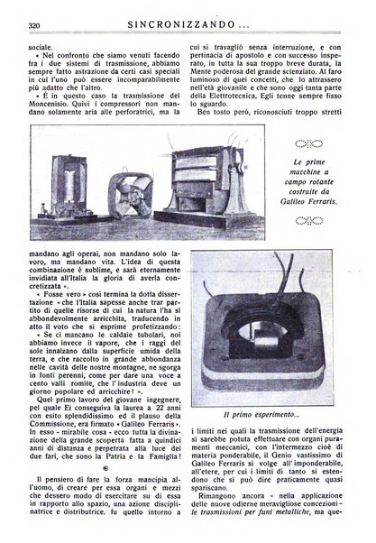 Sincronizzando rivista mensile di elettricita e varieta