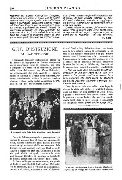 Sincronizzando rivista mensile di elettricita e varieta