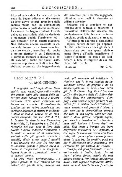 Sincronizzando rivista mensile di elettricita e varieta