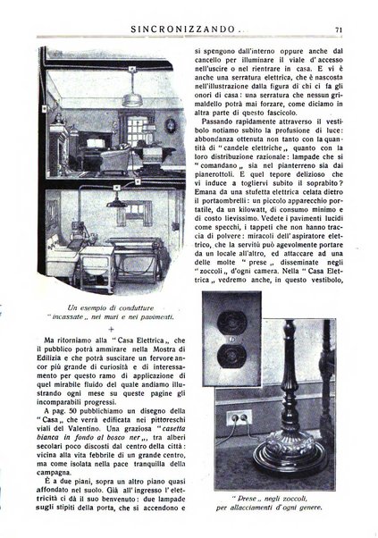 Sincronizzando rivista mensile di elettricita e varieta