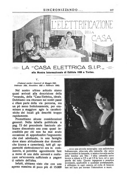 Sincronizzando rivista mensile di elettricita e varieta