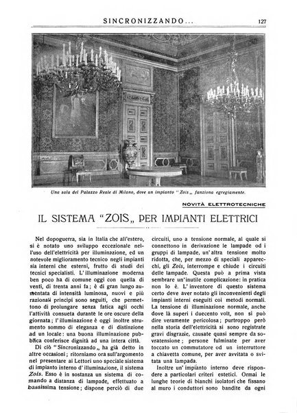 Sincronizzando rivista mensile di elettricita e varieta