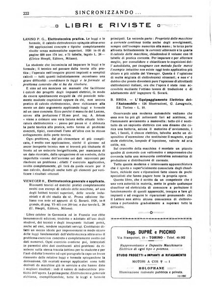 Sincronizzando rivista mensile di elettricita e varieta