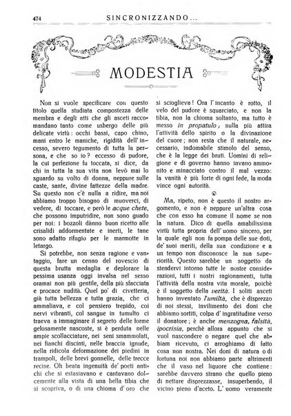 Sincronizzando rivista mensile di elettricita e varieta