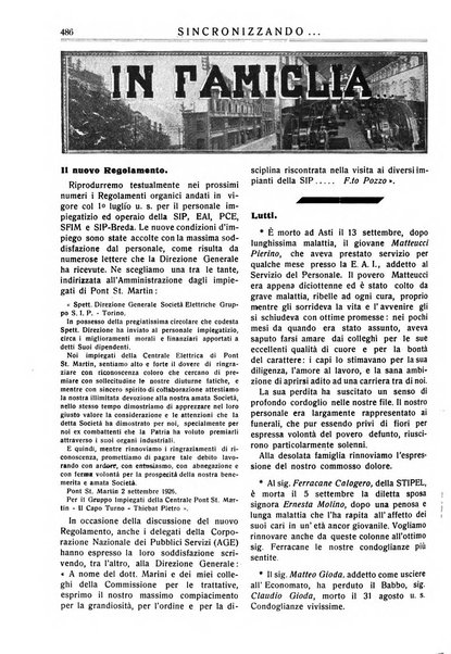 Sincronizzando rivista mensile di elettricita e varieta