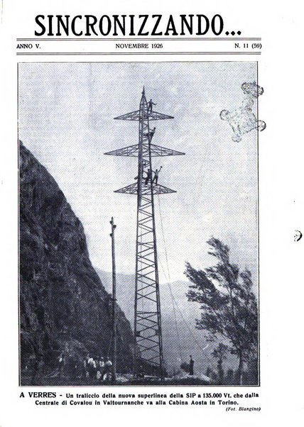 Sincronizzando rivista mensile di elettricita e varieta