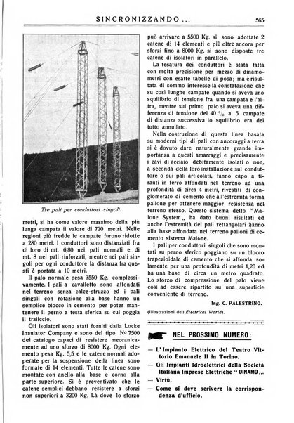 Sincronizzando rivista mensile di elettricita e varieta