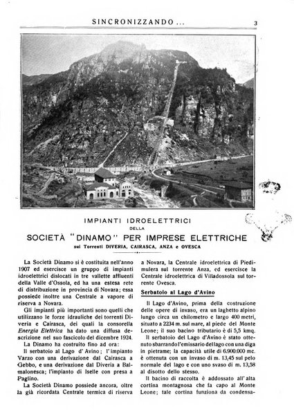 Sincronizzando rivista mensile di elettricita e varieta