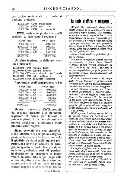 Sincronizzando rivista mensile di elettricita e varieta