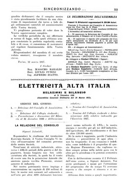 Sincronizzando rivista mensile di elettricita e varieta