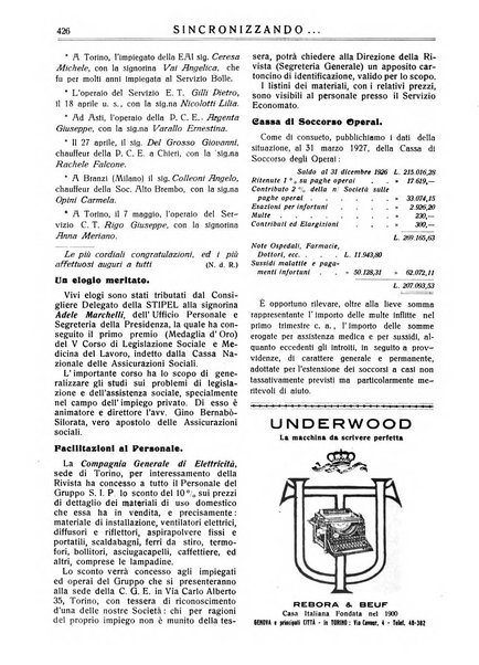 Sincronizzando rivista mensile di elettricita e varieta