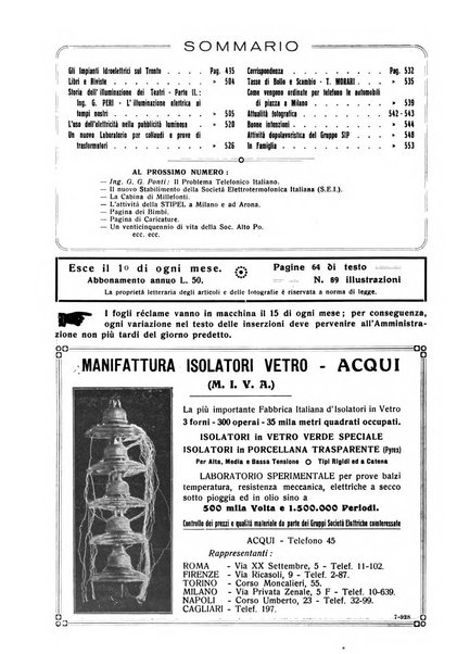 Sincronizzando rivista mensile di elettricita e varieta