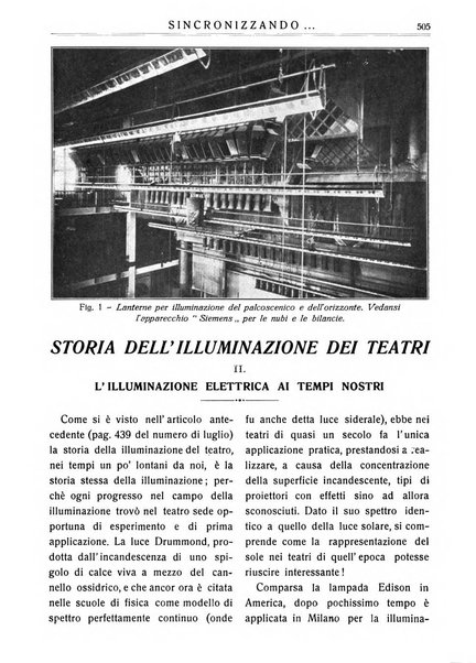 Sincronizzando rivista mensile di elettricita e varieta