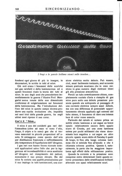 Sincronizzando rivista mensile di elettricita e varieta