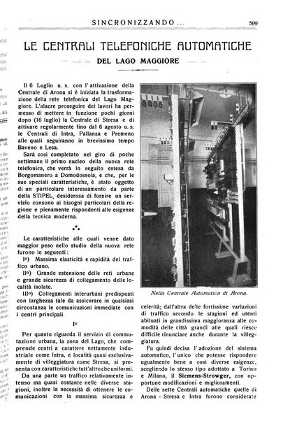 Sincronizzando rivista mensile di elettricita e varieta