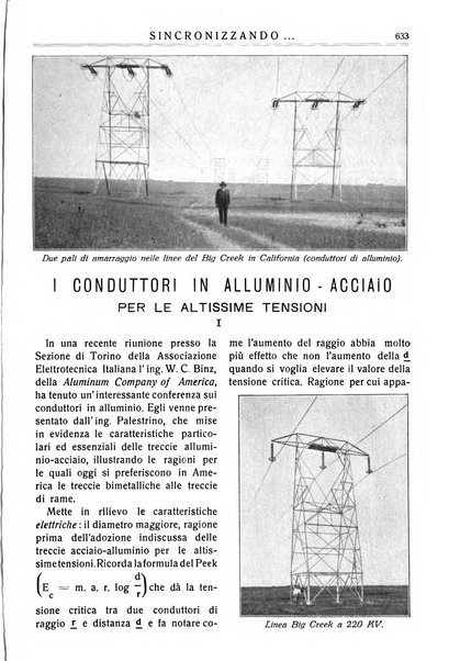 Sincronizzando rivista mensile di elettricita e varieta