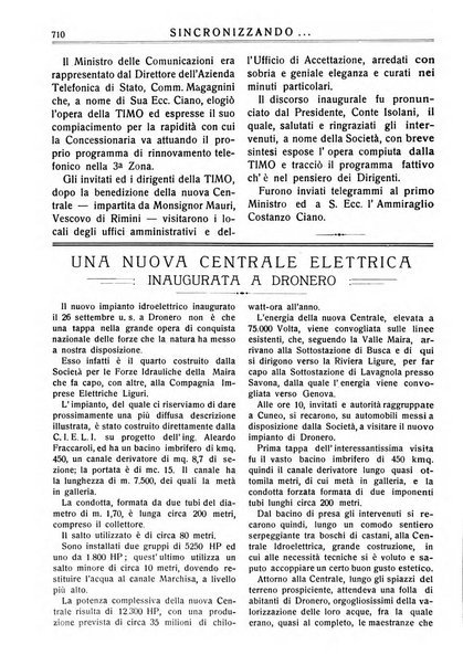 Sincronizzando rivista mensile di elettricita e varieta