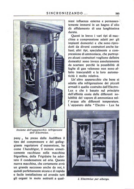 Sincronizzando rivista mensile di elettricita e varieta