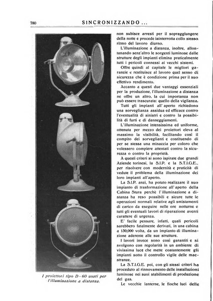 Sincronizzando rivista mensile di elettricita e varieta