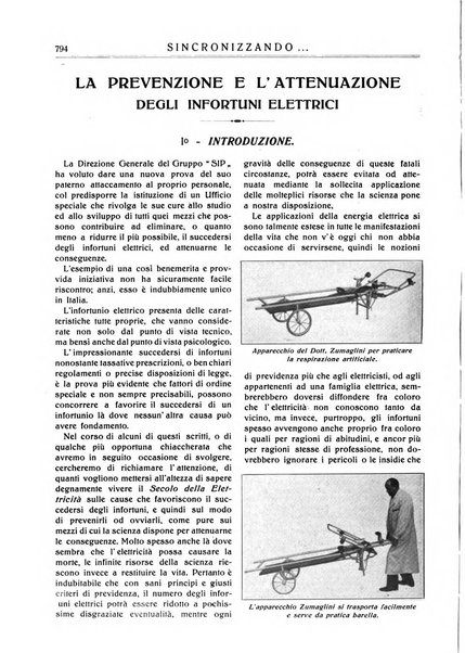 Sincronizzando rivista mensile di elettricita e varieta