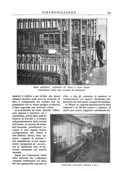 Sincronizzando rivista mensile di elettricita e varieta