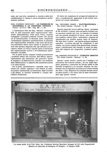 Sincronizzando rivista mensile di elettricita e varieta