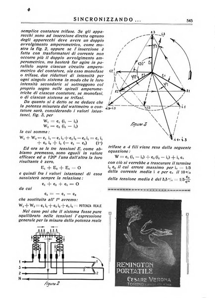 Sincronizzando rivista mensile di elettricita e varieta